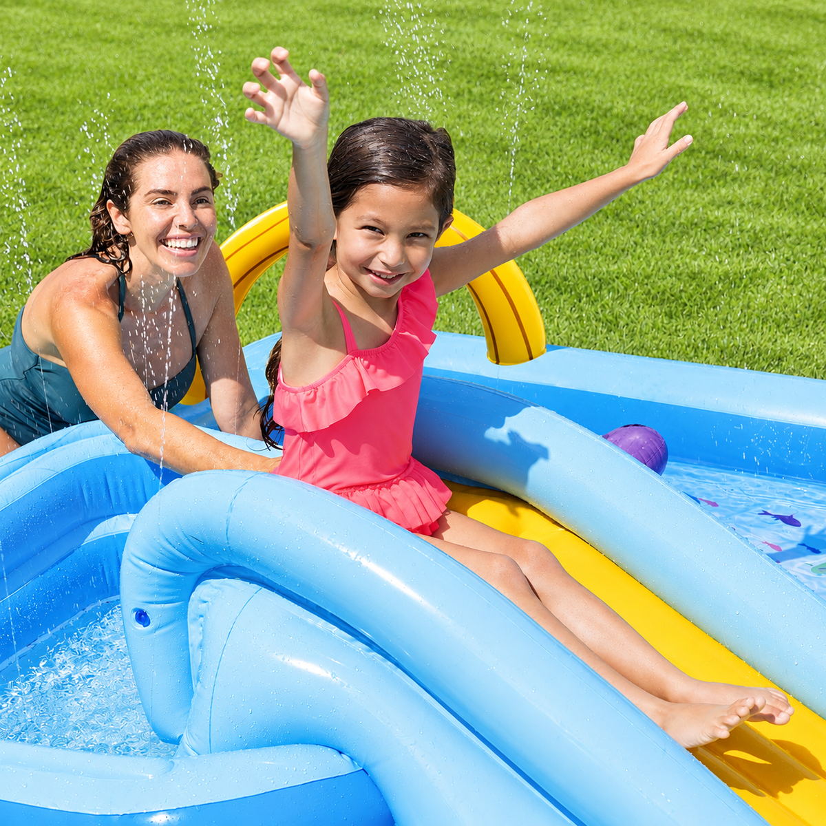 Playground Aquático Intex Aventura na Floresta – Piscina Infantil com Escorregador