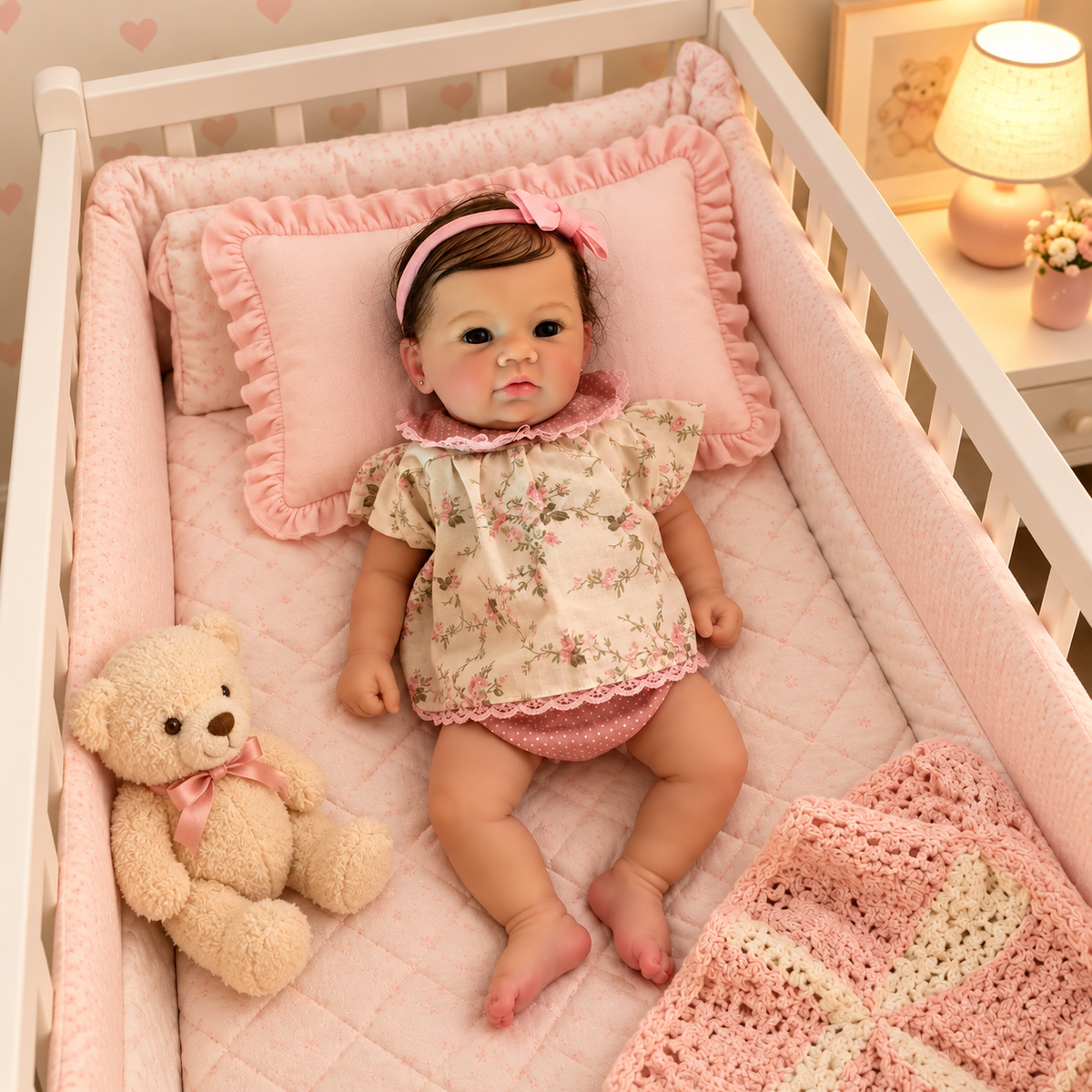 Bebê Reborn em Silicone Sólido – Realista, Mama e Faz Xixi