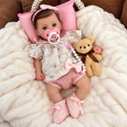 Bebê Reborn em Silicone Sólido – Realista, Mama e Faz Xixi